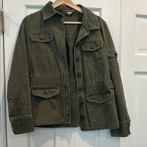 J. Crew Green Military Field Jacket with Timeless Style